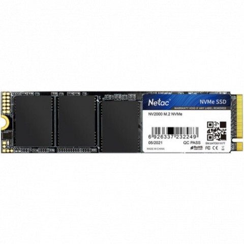 Внутренний жесткий диск Netac NV2000 NT01NV2000-512-E4X (SSD (твердотельные), 512 ГБ, M.2, NVMe) - фото 1 - id-p116497123