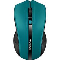 CANYON 2.4GHz wireless Optical Mouse with 4 buttons, DPI 800/1200/1600, Green, 122*69*40mm, 0.067kg