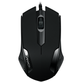 CANYON CM-02 wired optical Mouse with 3 buttons, DPI 1000, Black, cable length 1.25m, 120*70*35mm, 0.07kg