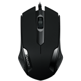 CANYON CM-02 wired optical Mouse with 3 buttons, DPI 1000, Black, cable length 1.25m, 120*70*35mm, 0.07kg - фото 1 - id-p116496960