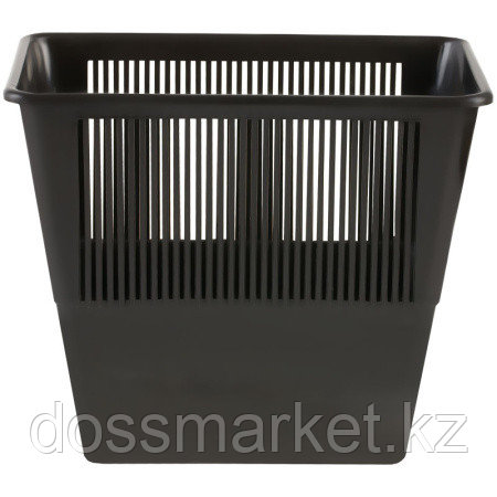 Корзина для мусора СТАММ 12 литров, прямоугольная, черная - фото 1 - id-p116497798
