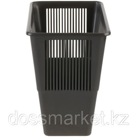 Корзина для мусора СТАММ 12 литров, прямоугольная, черная - фото 2 - id-p116497798