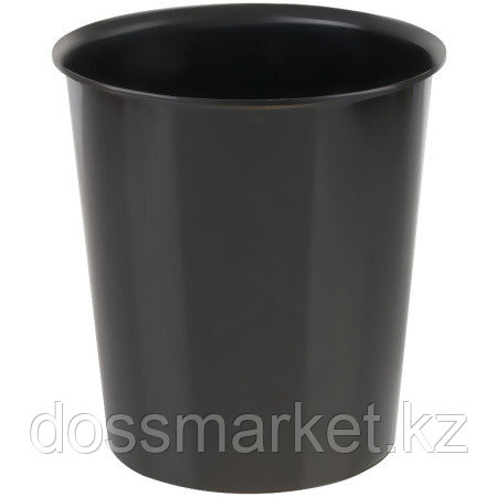 Корзина для мусора СТАММ 14 литров, цельная, черная - фото 1 - id-p116497854
