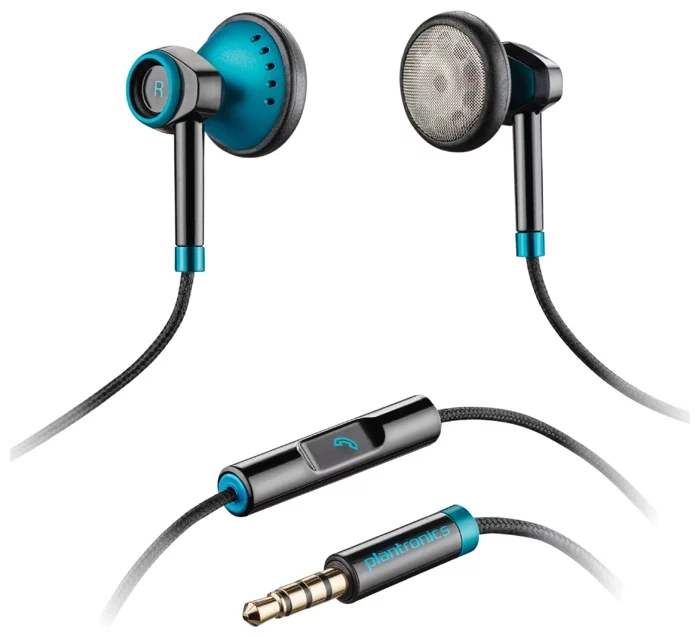 Гарнитура Plantronics BackBeat 116, 30Hz-18kHz, 110dB, 1.2m, Black-Blue - фото 1 - id-p116498064