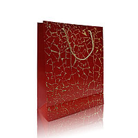 Подарочный пакет 33*26*11см красный