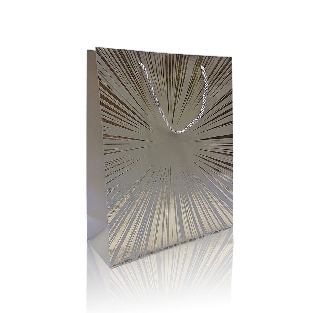 Подарочный пакет 33*26*11см золотистый, фото 1