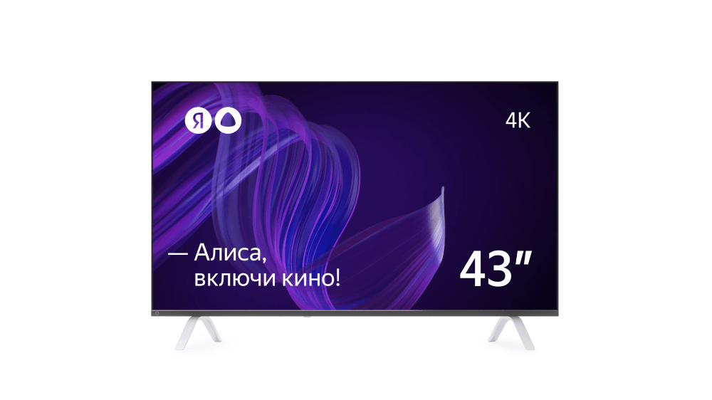 Телевизор с Алисой 43" 4K Smart TV Yandex YNDX-00071 - фото 1 - id-p116494927