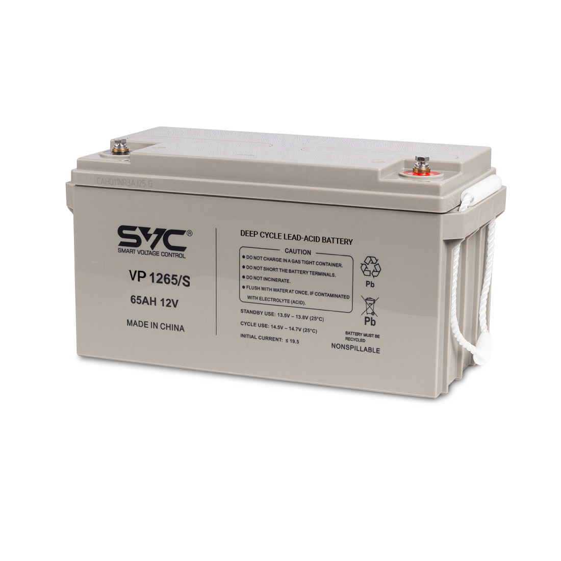 Батарея SVC VP1265/S 12В 65 Ач для авто (350x165x178) - фото 1 - id-p116495571