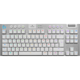 Беспроводная механическая игровая клавиатура LOGITECH G915 TKL LIGHTSPEED - БЕЛАЯ - TACTILE