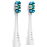 Насадки для зубных щеток AENO заменяемые, белого цвета, с щетинками из дюпонта, 2 шт в комплекте (для