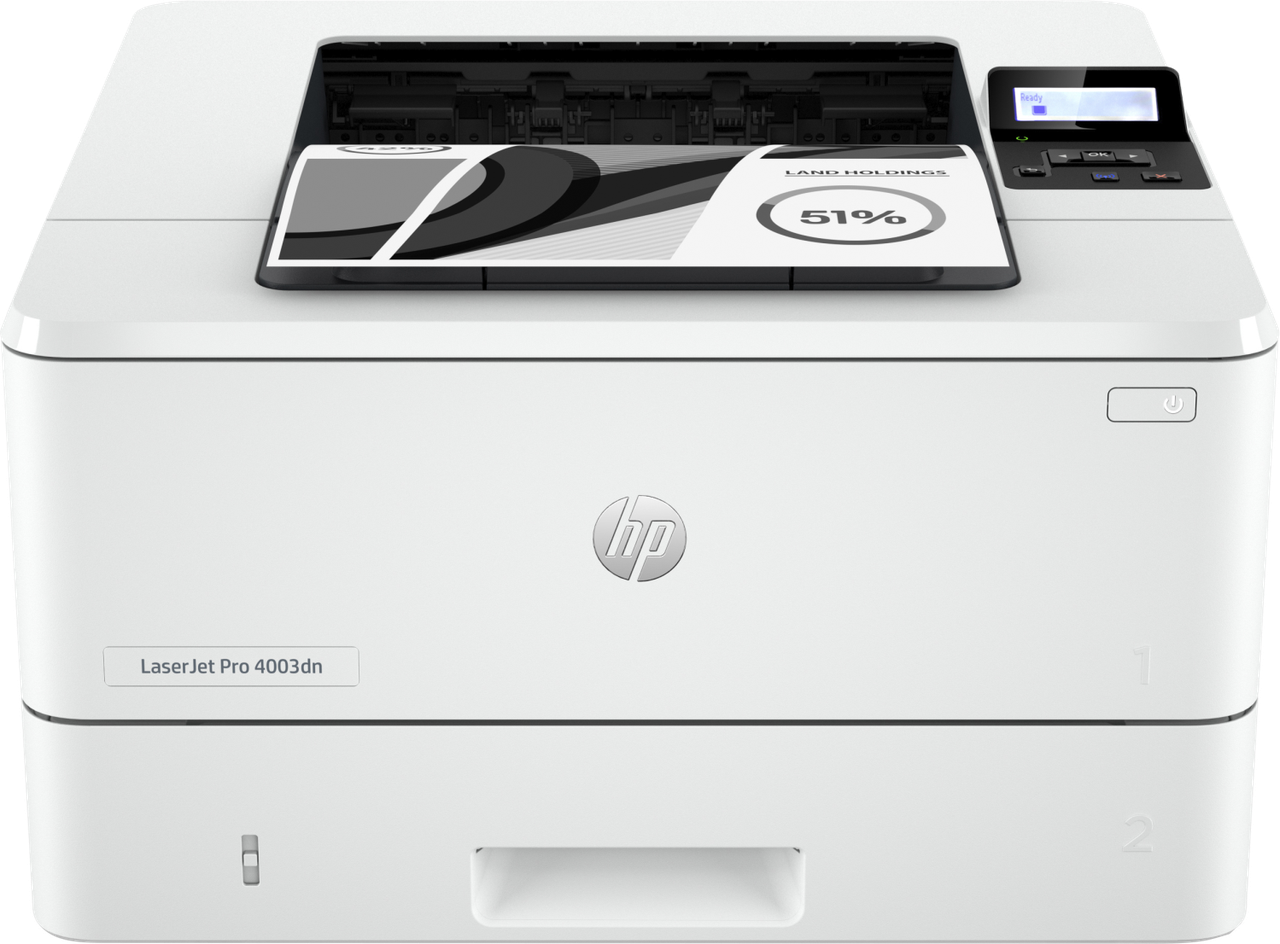 Принтер HP LaserJet Pro 4003dn (A4) 40 стр/мин, 256МБ, USB+Ethernet, Печать Дуплекс, Лоток 100+250 стр.