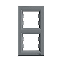 Рамка вертикальная для выключателя SE EPH5810262 Asfora 2 постовая из стали