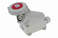 CA2644 INPIN Розетка настенная контейнерная 32A/400V/3P+E/IP67/3h, никель контакты