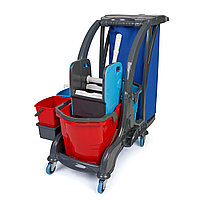 Двухведёрная тележка с мешком