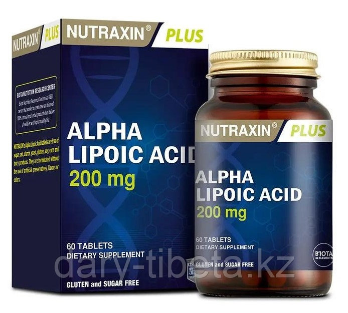 Nutraxin Alpha Lipoic Acid 200 mg ( Альфа- липоевая кислота )  60 таблеток