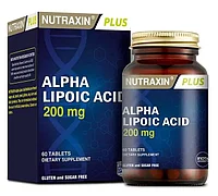 Nutraxin Alpha Lipoic Acid 200 мг ( Альфа-липой қышқылы ) 60 таблетка