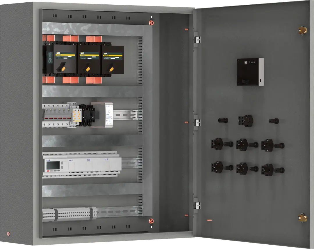 Шкаф АВР под управлением лог.реле ШУ8253-53А4 3х400А 35кА 400В 3хЭП/230В 1хWH IP54 (схема 3-1) (сигнал на ДГУ), фото 1