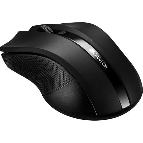 CANYON 2.4GHz wireless Optical Mouse with 4 buttons, DPI 800/1200/1600, Black, 122*69*40mm, 0.067kg - фото 2 - id-p116498763