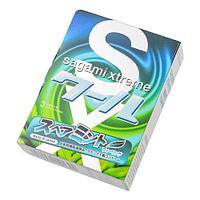 Презервативы SAGAMI Xtreme Mint 3 шт. (латексные со вкусом мяты)