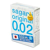 Презервативы SAGAMI Original 002 EXTRA LUB полиуретановые 3 шт.