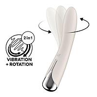 Вибратор с функцией вращения Satisfyer Spinning Vibe 1 бежевый