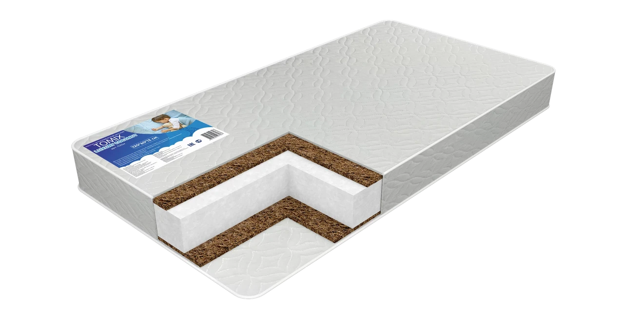 Детский матрас Tomix Luxury Coconut 120х60х12 см