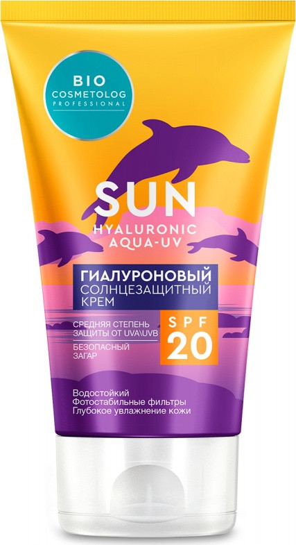 Bio Cosmetolog Sun Sun Hyaluronic Aqua SPF20 крем для тела 150 мл - фото 1 - id-p116499770