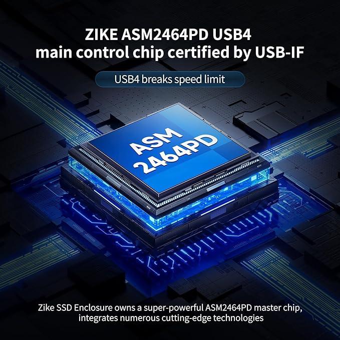 Алюминиевый корпус ZIKE для SSD-накопителя - фото 6 - id-p116499953