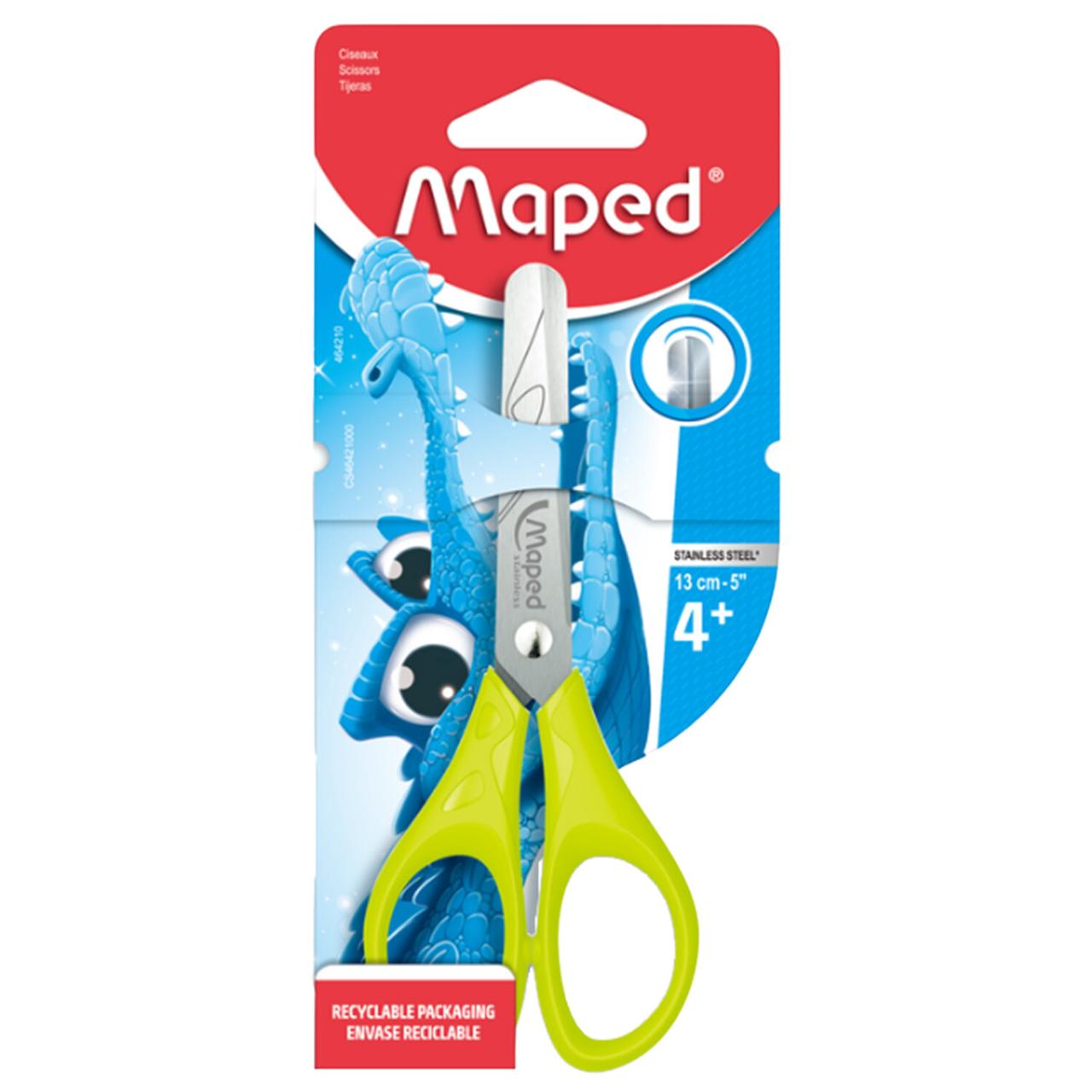 Ножницы MAPED "Essentials", 130 мм, закругленные лезвия, ассорти - фото 1 - id-p116500139