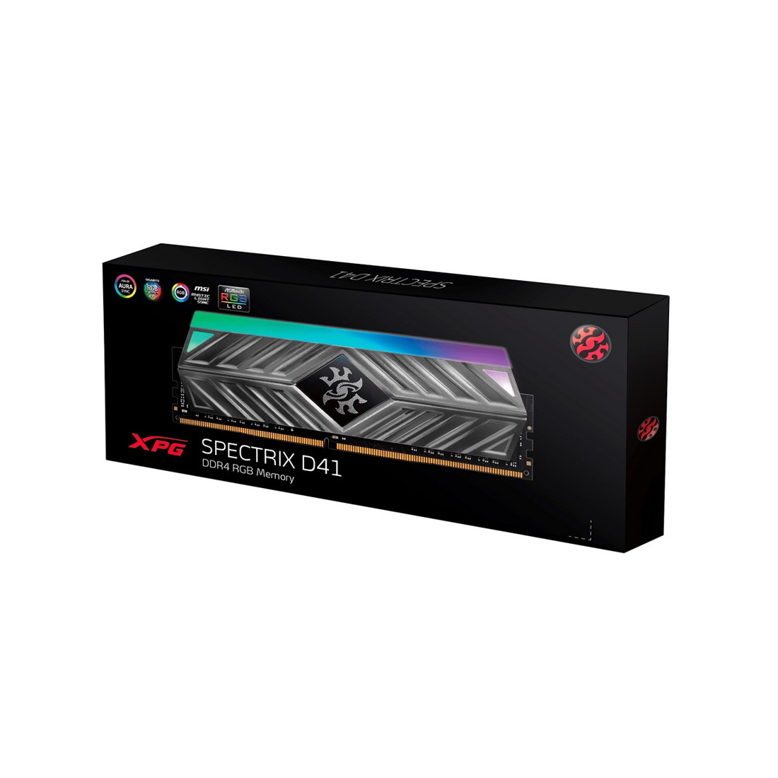 Модуль памяти ADATA XPG SPECTRIX D41 RGB AX4U32008G16A-ST41 DDR4 8GB AX4U32008G16A-ST41 - фото 3 - id-p116500260