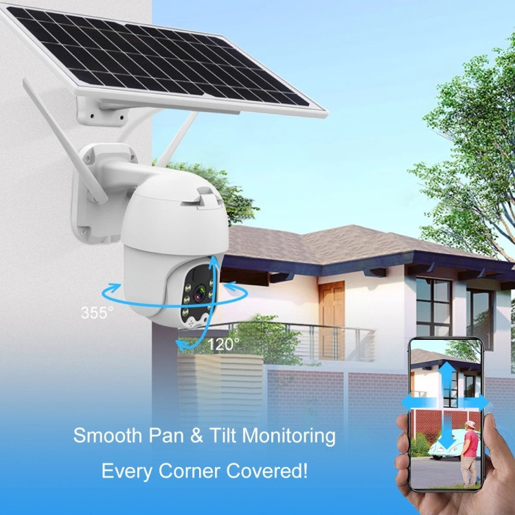 WiFi Lidermax PTZ Security камера видеонаблюдения 4G 5Mp (Зарядка от солнечной панели, аккумулятор) - фото 2 - id-p116494834