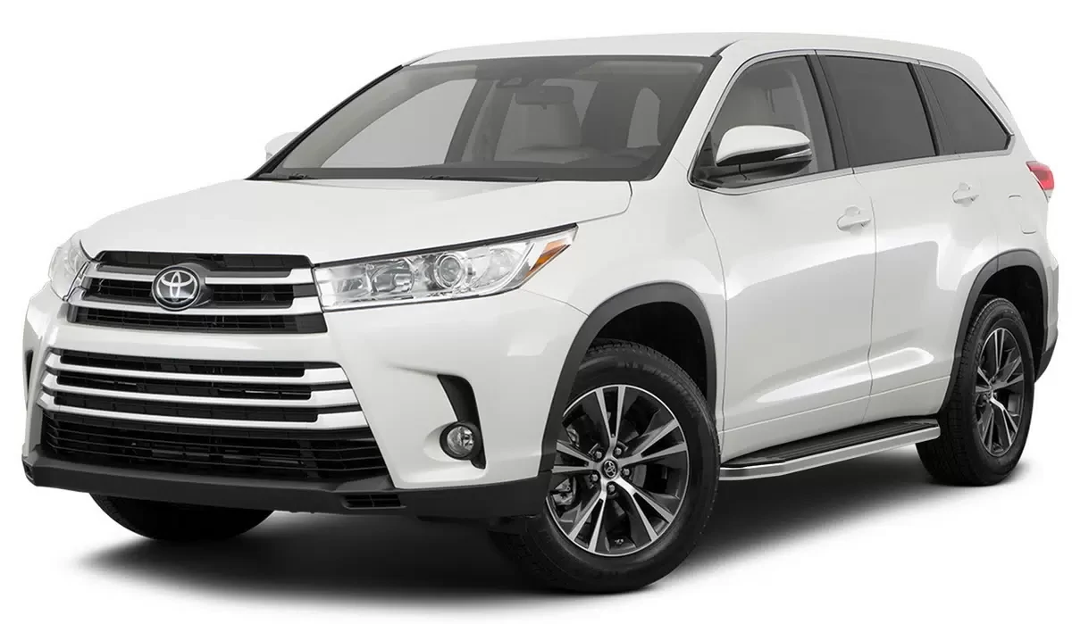 Порог-площадка "Premium" + комплект крепежа для Toyota Highlander U50 2013-2020