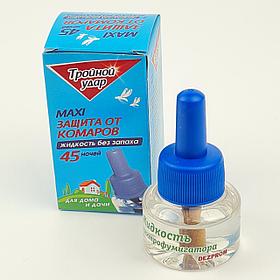Жидкость от комаров "Домовой", тройной удар, (45 ночей)