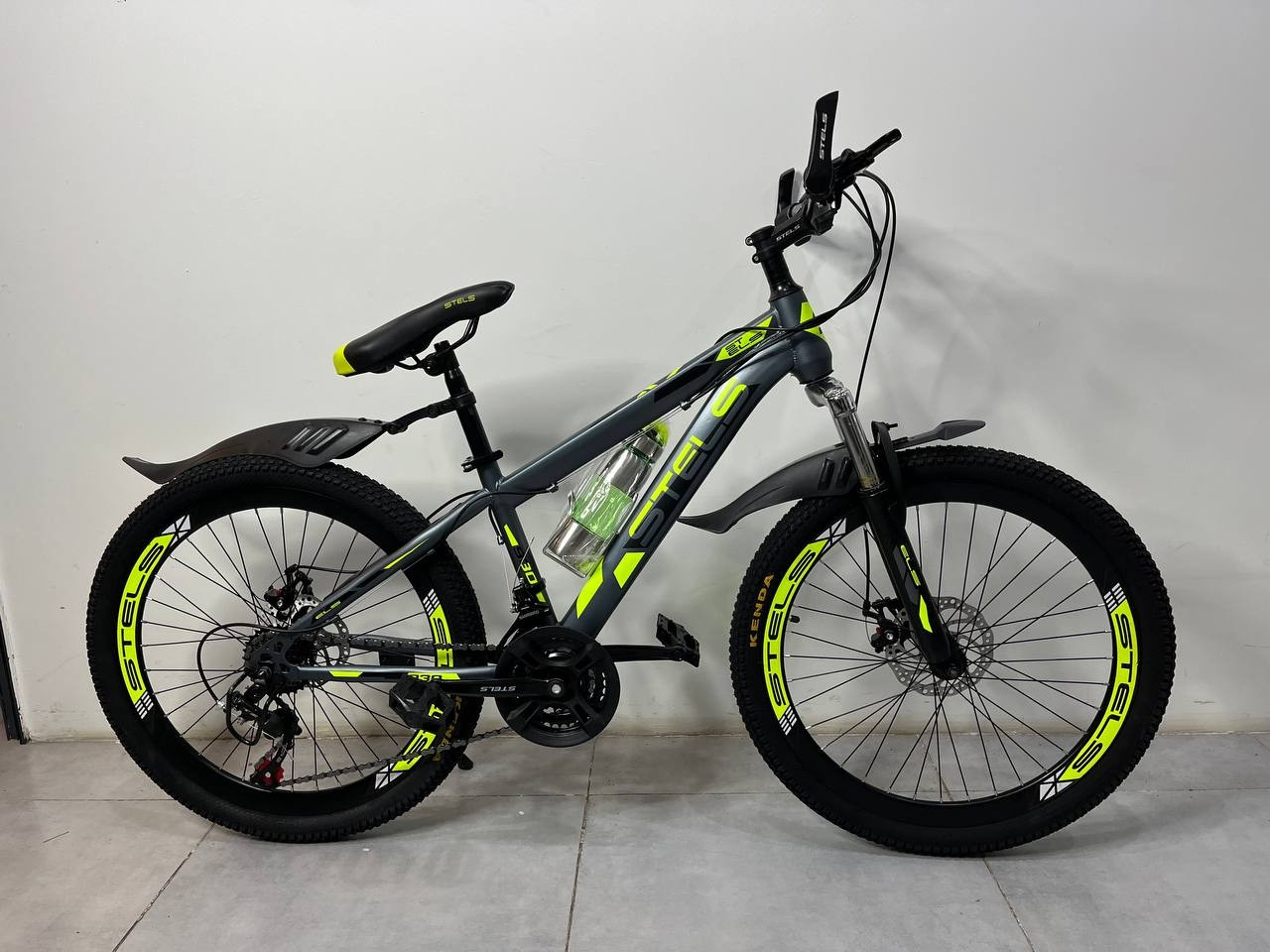 Велосипед S-MAKER S-MAKER M124-6 24 дюйм 2024 зеленый - фото 1 - id-p116514528