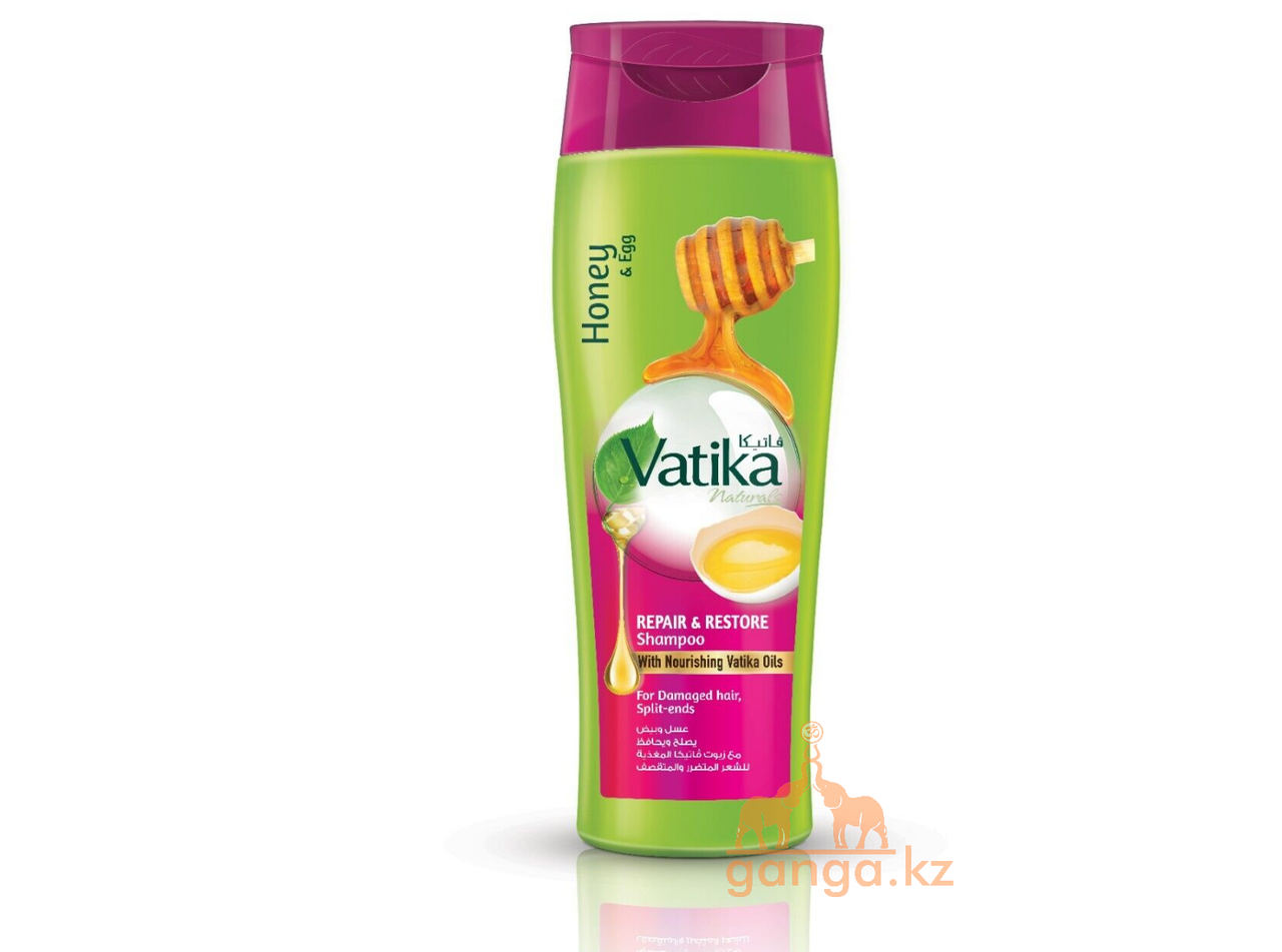 Шампунь Восстанавливающий с Медом и Яйцом (Repair & Restore Vatika DABUR), 400 мл