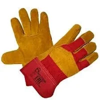 Перчатки "Русский Лев" спилковые комбинированные Лето