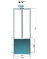Гидрозатвор глубинный ГС 140х300, с винтоподъёмником 5в