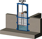 Гидрозатвор плоский ПС 150х150, с винтоподъёмником 2.5в, фото 2