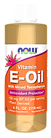 E-Oil 23000 iu with Mixed Tocopherol, 118 ml, NOW