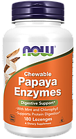 Papaya Enzymes, 180 lozenges, NOW