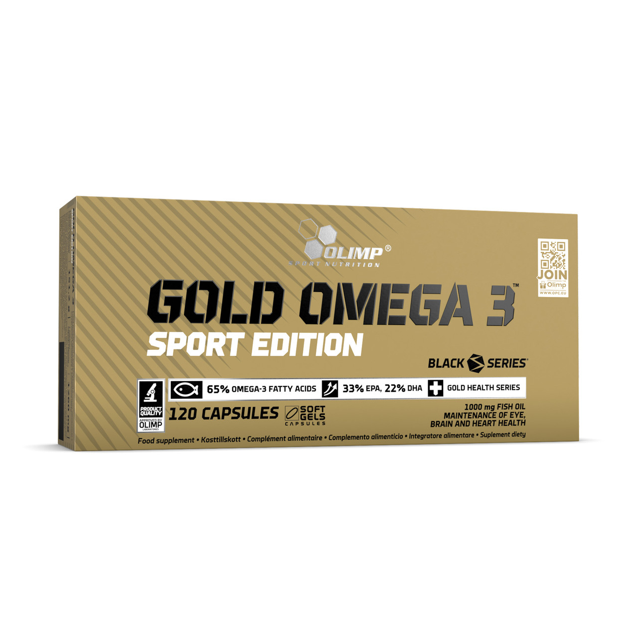 Gold Omega 3, 120 caps, Olimp Nutrition - фото 1 - id-p116514966