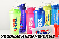 Шейкер Черный, темно-фиолетовый, 600 мл, Fitness Formula