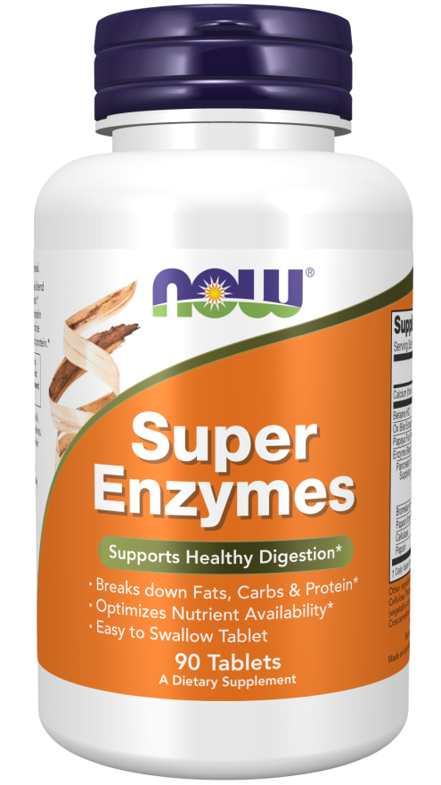 Super Enzymes, 90 tab, NOW - фото 1 - id-p116514993