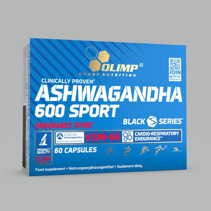 БАД Адаптоген Ashwagandha 600 Sport, 60 caps, Olimp Nutrition - фото 1 - id-p116514994