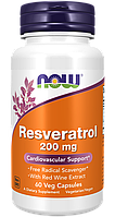 Resveratrol 200 мg, 60 veg.caps, NOW