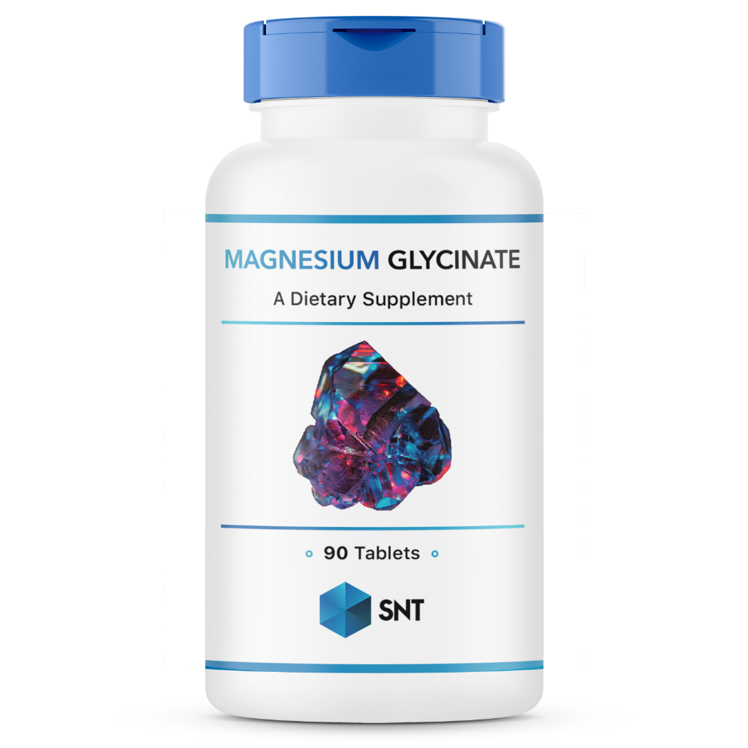 Магний Глицинат Magnesium Glycinate 200 mg, 90 tab, SNT - фото 1 - id-p116515029
