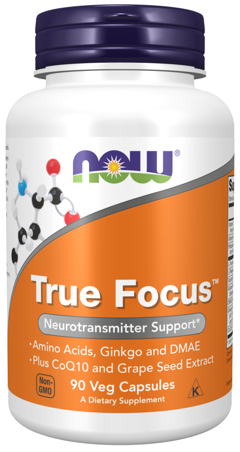 True Focus, 90 veg.caps, NOW, фото 1
