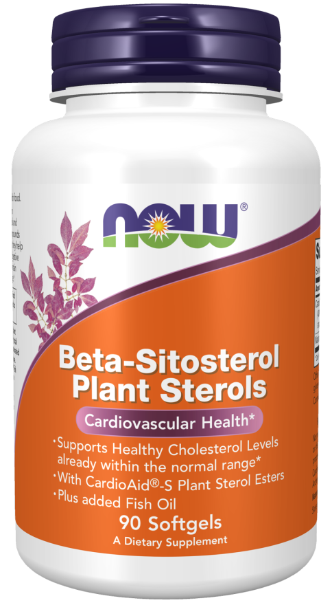 Beta-Sitosterol Plant Sterols, 90 softgels, NOW - фото 1 - id-p116515217