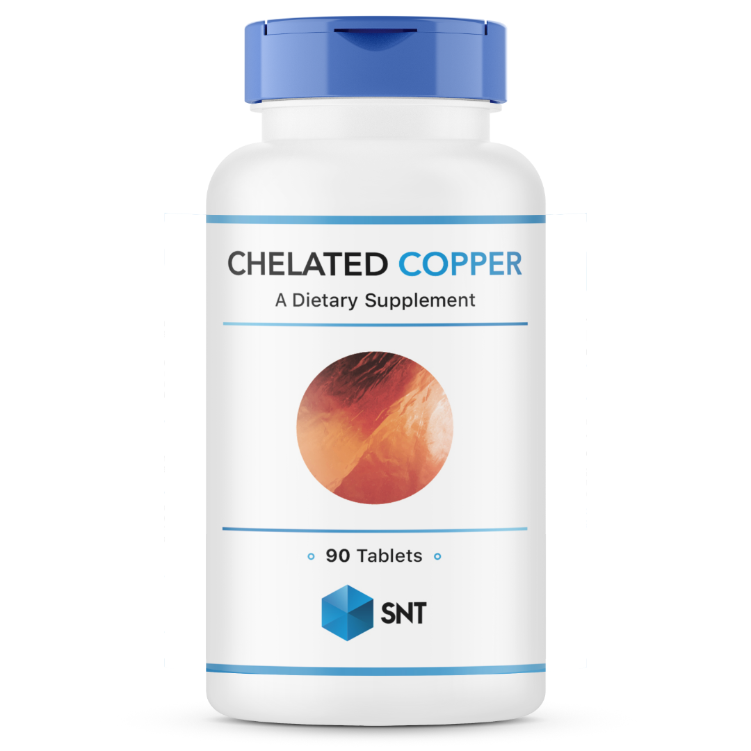 Chelated copper 2.5 mg, 90 tab, SNT, фото 1