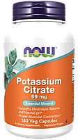 Potassium Citrate 99 mg, 180 veg caps, NOW